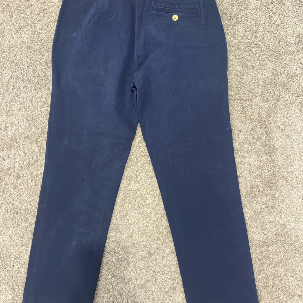 Lauren Ralph Lauren Dark Blue Trousers with Buckle Accent – Women’s Size 6 - Picture 8 of 8